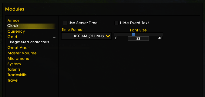 Thumbnail Clock module (Clock, Calendar, Stopwatch, ...)