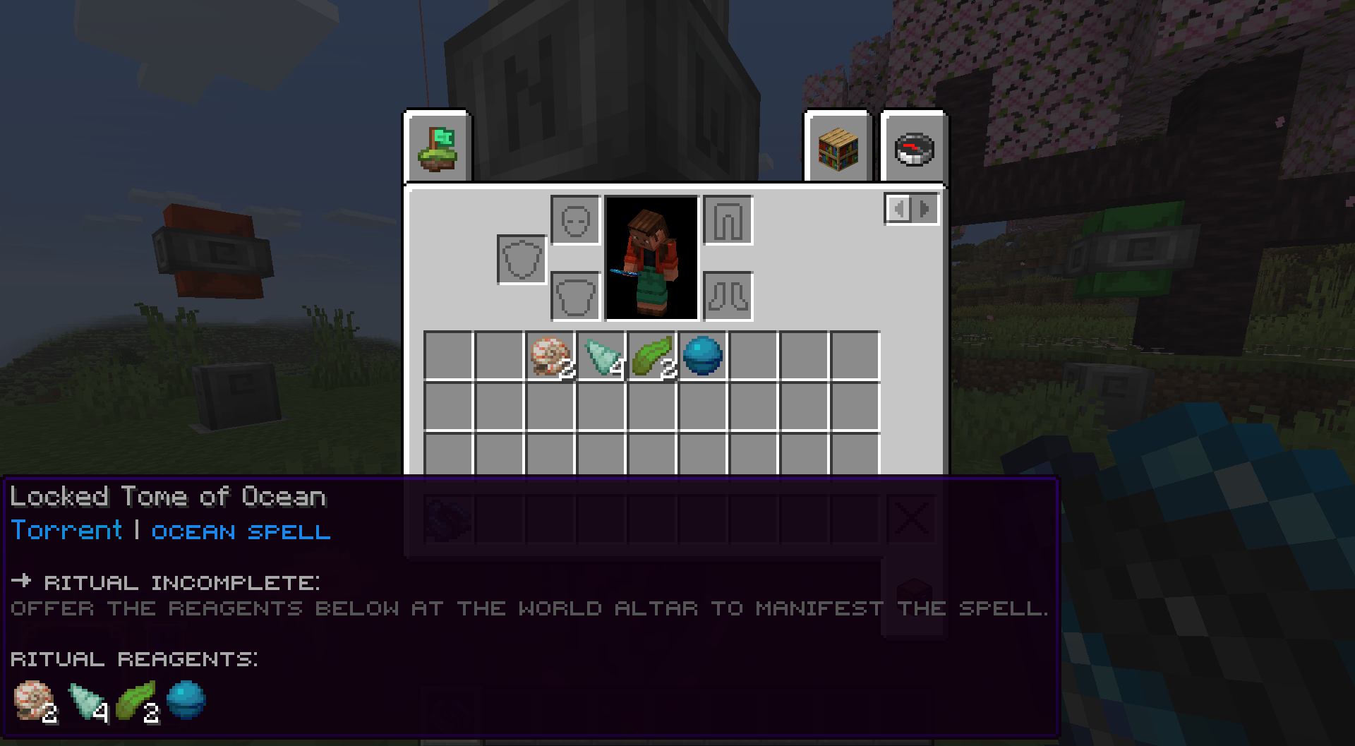 Thumbnail Highlights the required ingredients needed at the world altar