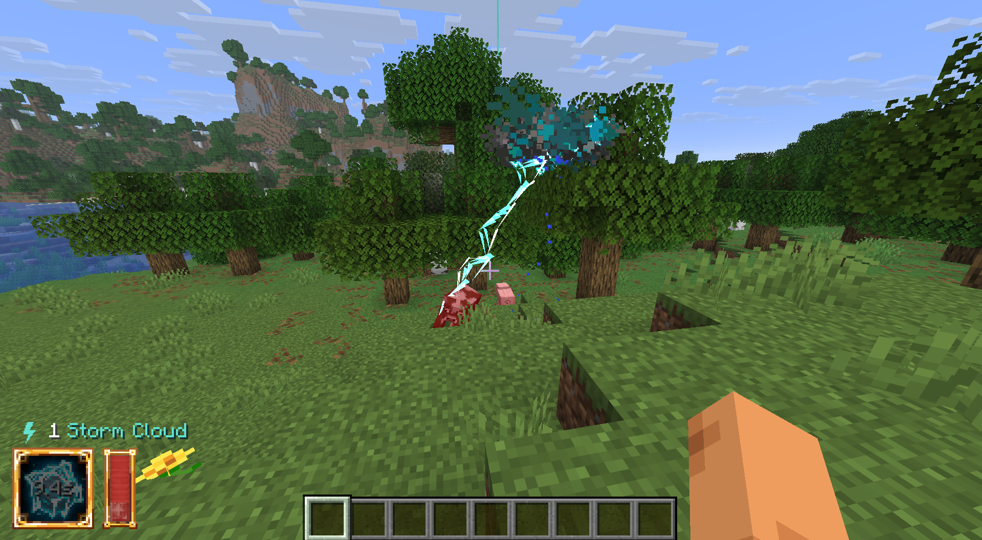 Thumbnail The Storm Cloud Spell, A sentry which strikes nearby enemies