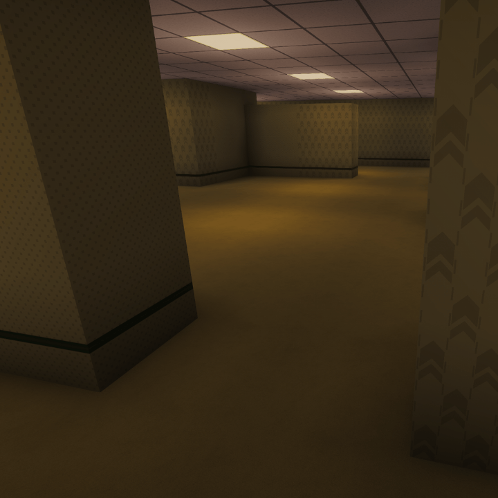 The recreation of the most widely recognised picture of the backrooms. This was taken in the WIP world that will be available in the future modpack!