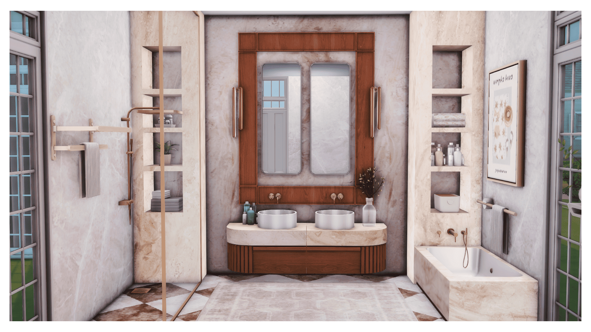 Frisca Bathroom - Gallery - The Sims 4 Rooms / Lots - CurseForge