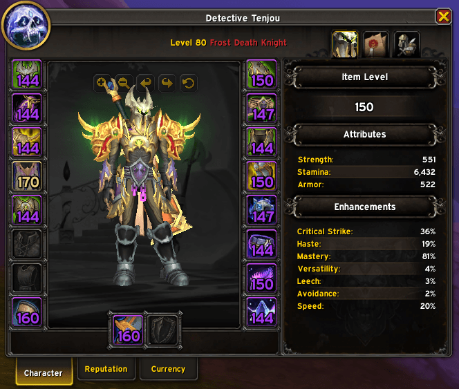 Shows the ItemLevel for each Item