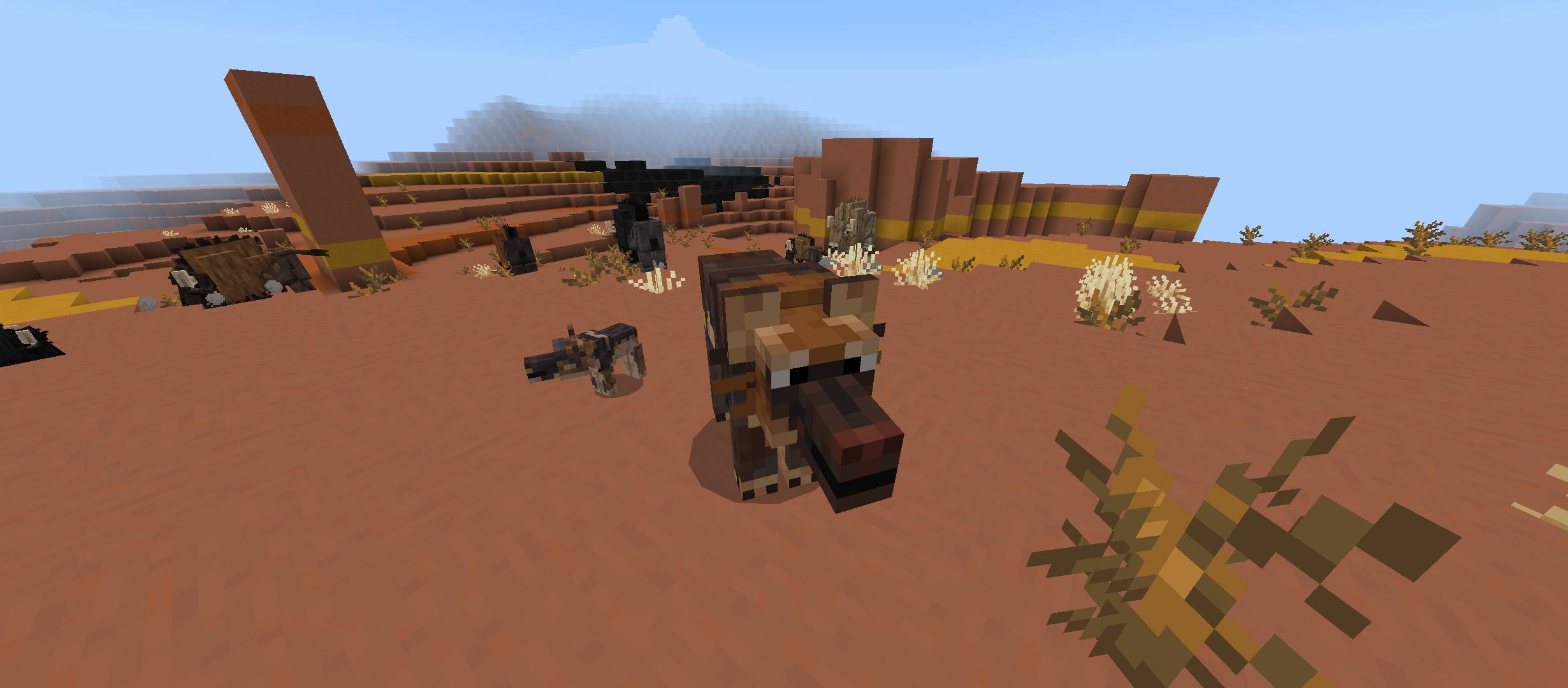 A pack of dire wolves comes ready to attack