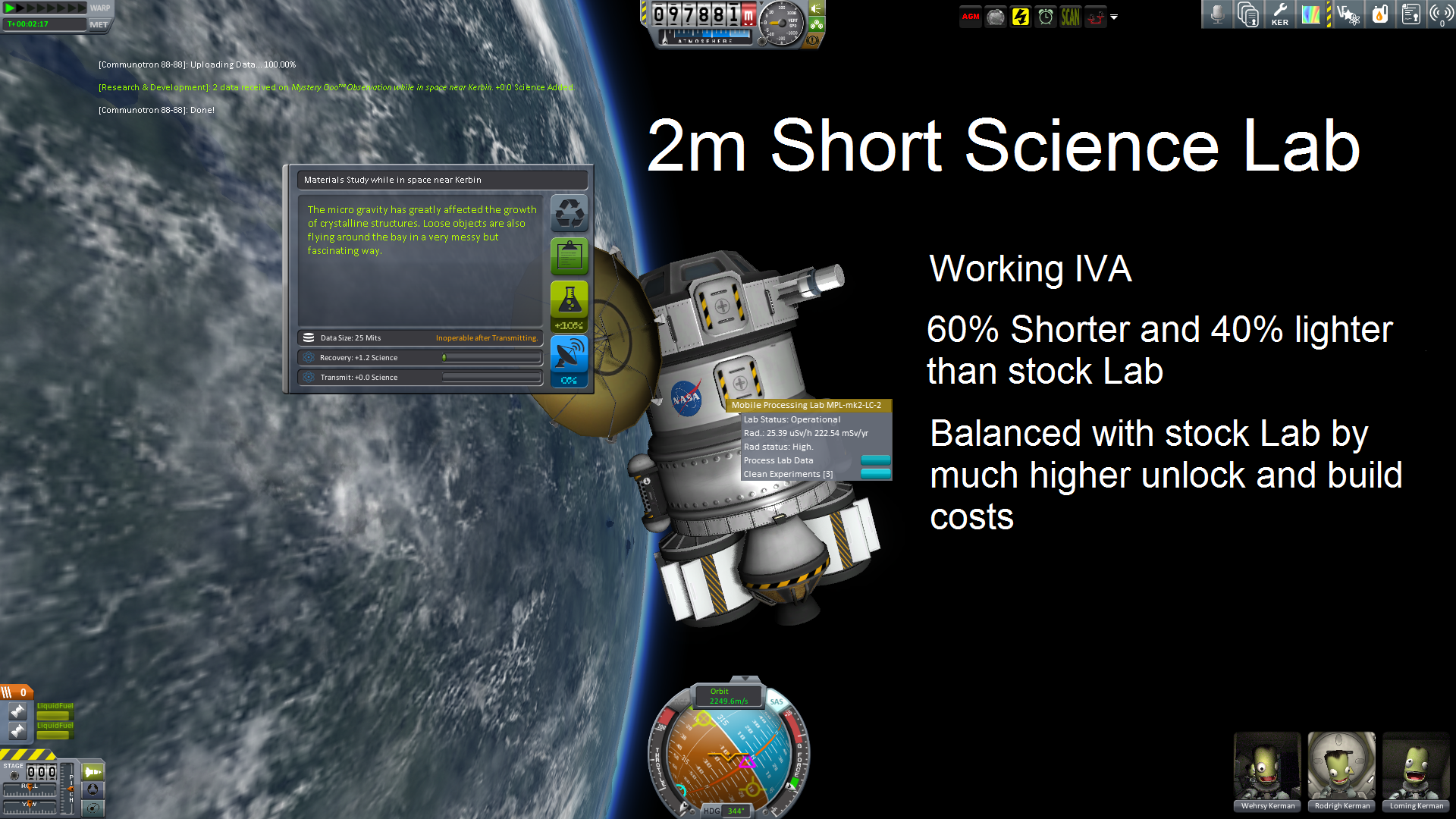 2m Short Lab Features