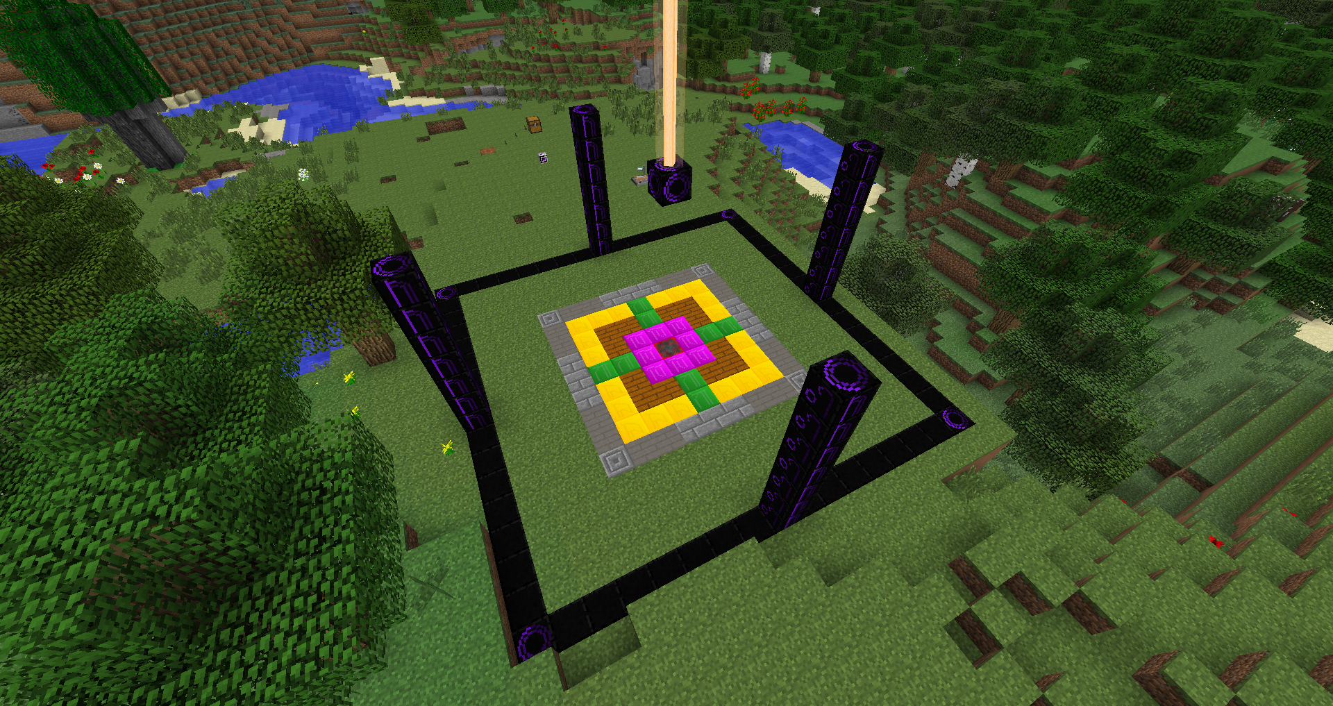 Shows the ritual containment setup