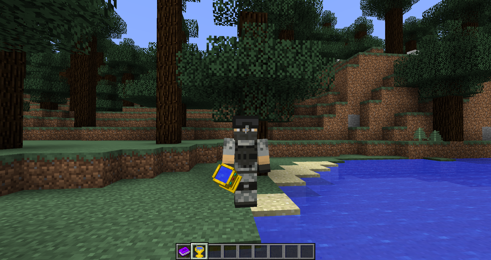 The sacred chalice, can consume cobblestone to create water! Dont ask how...