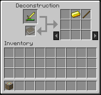 Deconstruction Table - Minecraft Mods - CurseForge