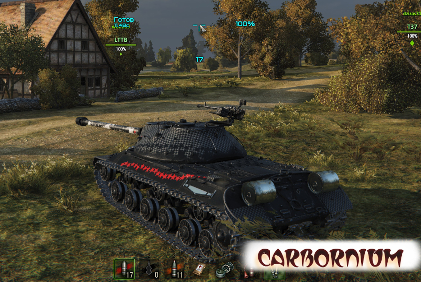 IS-3 Carbon black rear