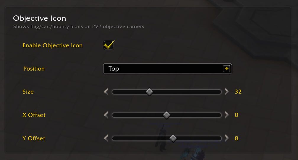 Thumbnail Objective Icon Settings (Pvp flag/cart/bounty carriers marker)