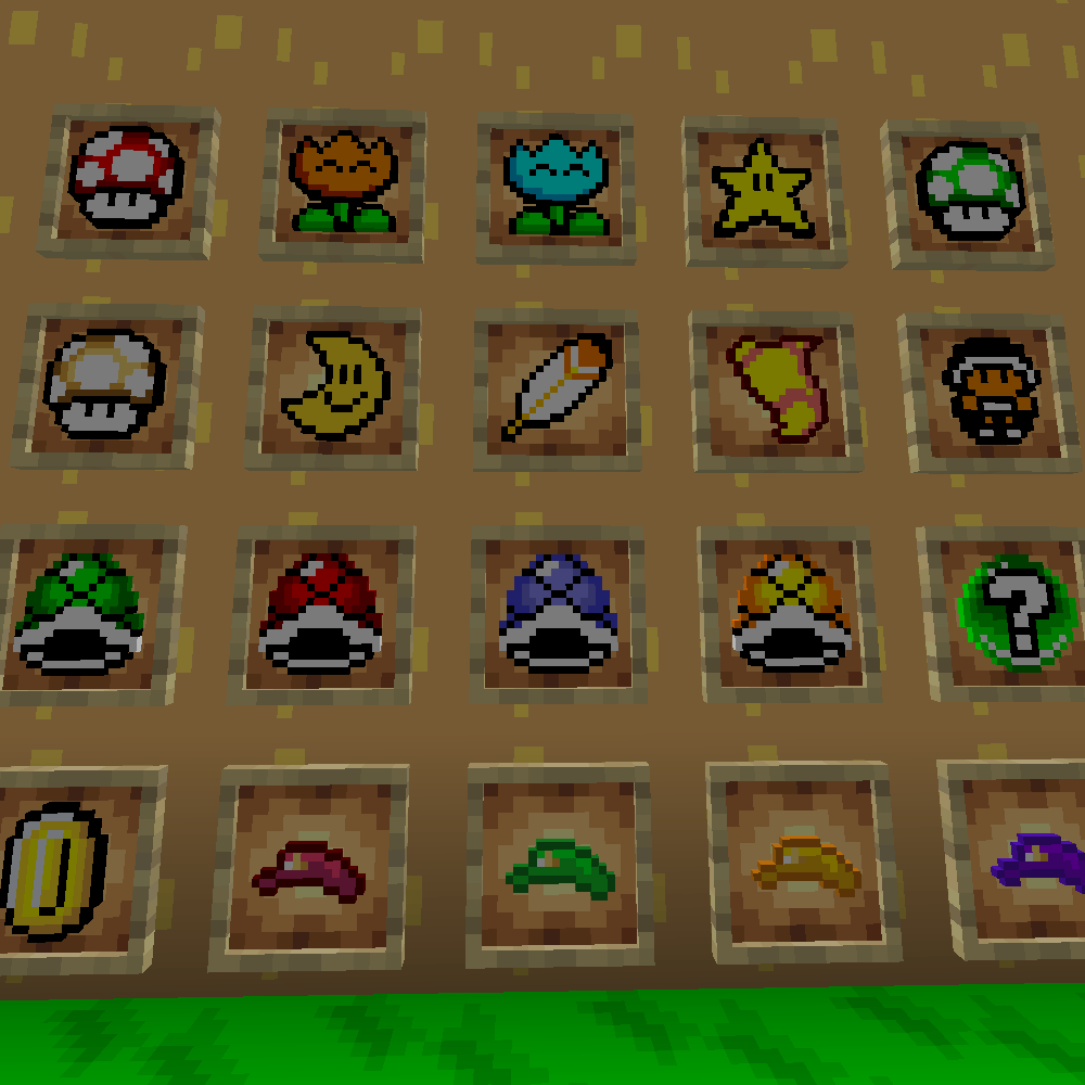 Various Items and Power-ups