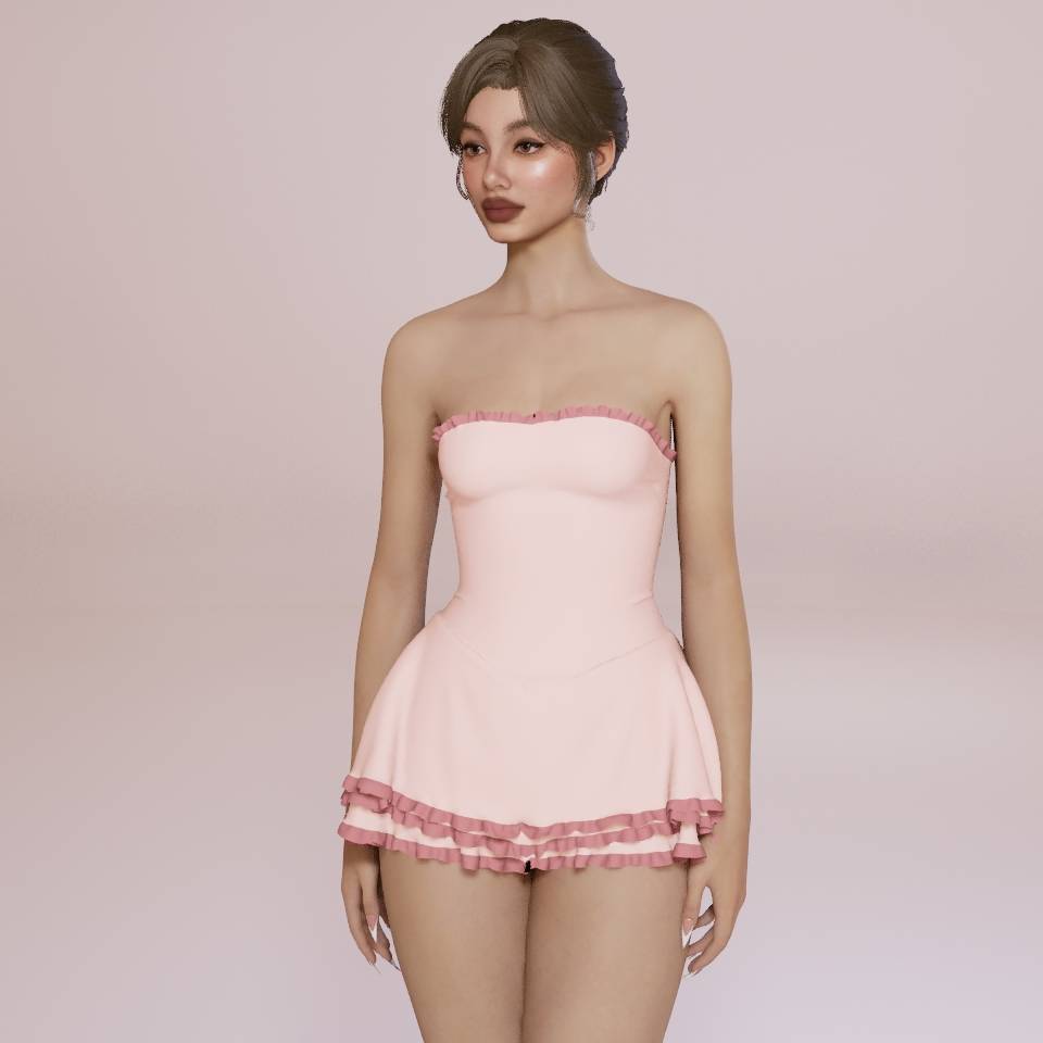 Sweetheart Ruffle Dress
