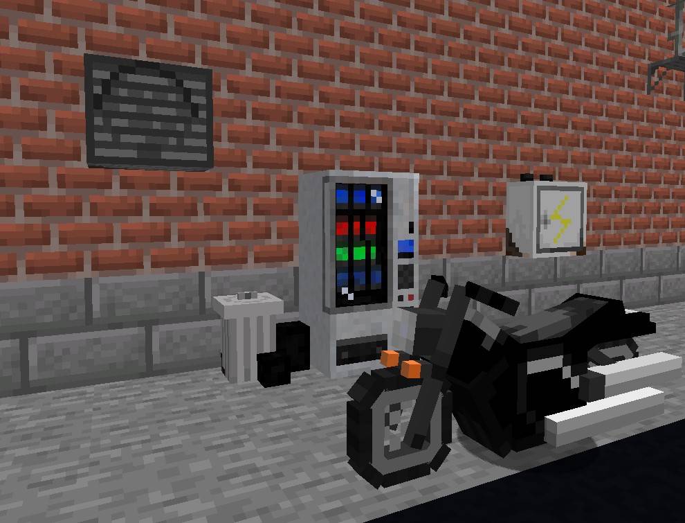 Motorcycle, Vending machine, Waste, Conditioner, Electric panel