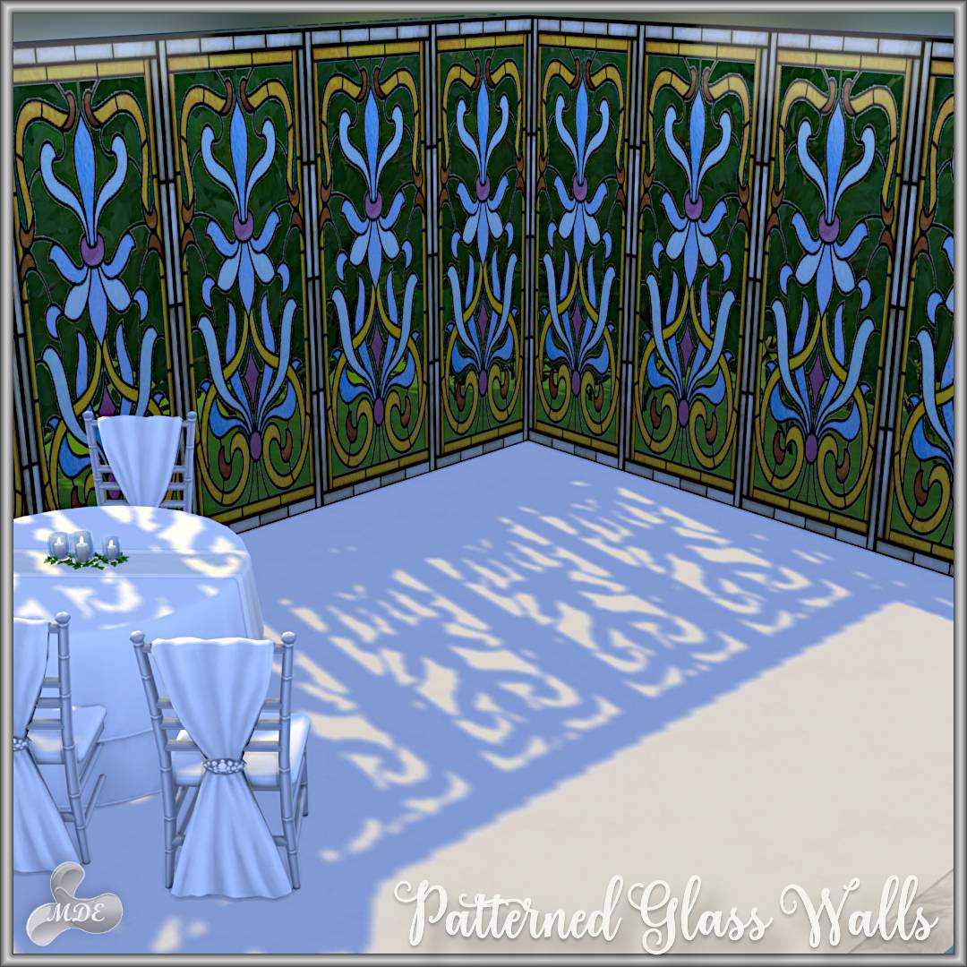 Patterned Glass Walls