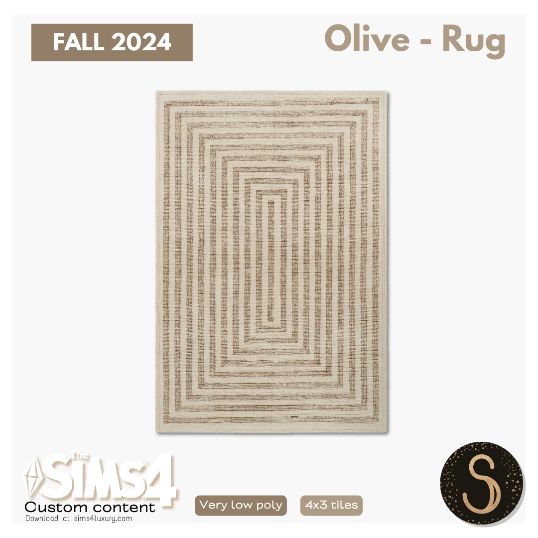 Sims4Luxury - Fall - Olive - Rug