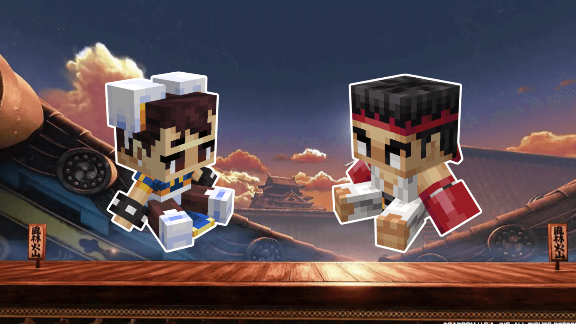 Chun Li and Ryu