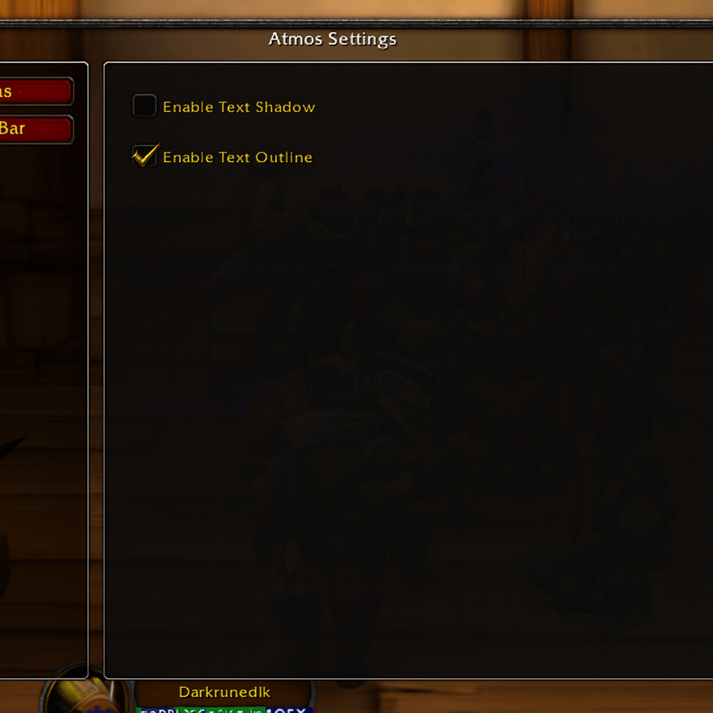 Settings panel as of version 0.3.0, showing options for the Reputation Bar module.