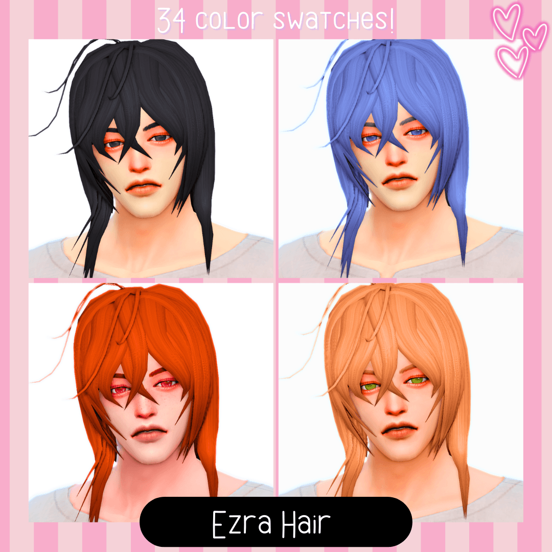 [JBTN] Ezra Hair - The Sims 4 Create a Sim - CurseForge