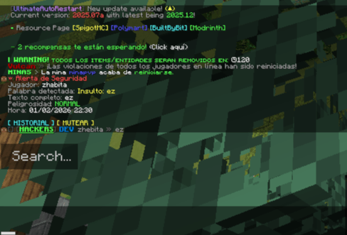 Alertas del plugin de la version 1.7