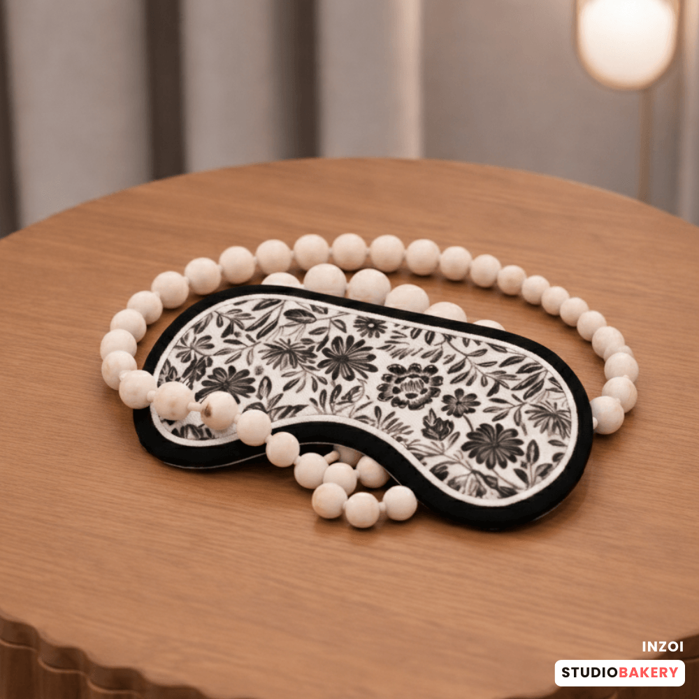 StudioBakery Eye Mask With Pearls