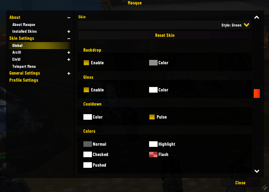 Snapshot of Settings to get the look from the screenshots.