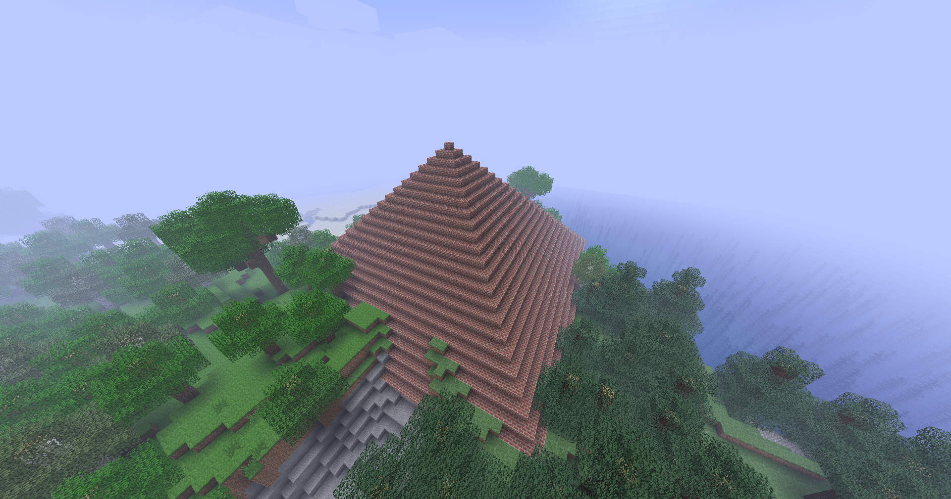 Thumbnail A rare structure found on the overworld surface with an abundance of bricks.