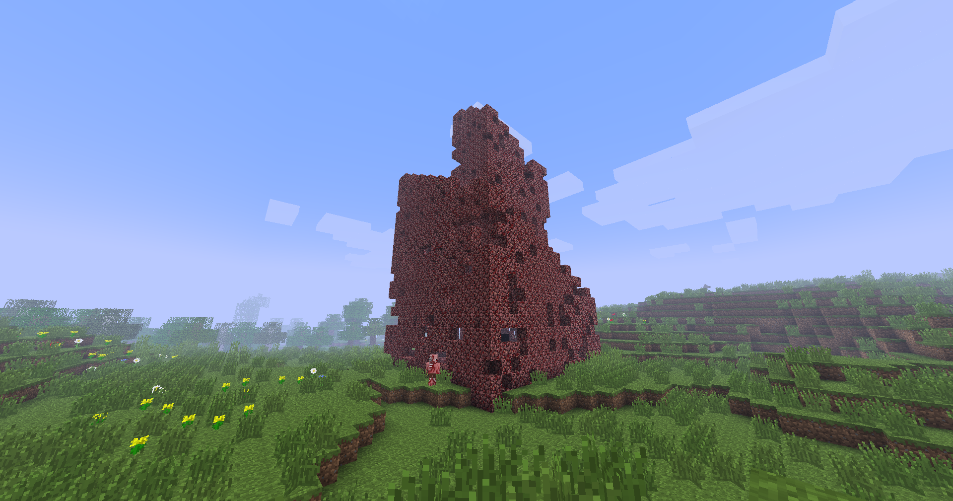 Thumbnail The leftover spire of a finished Nether reactor core reaction.