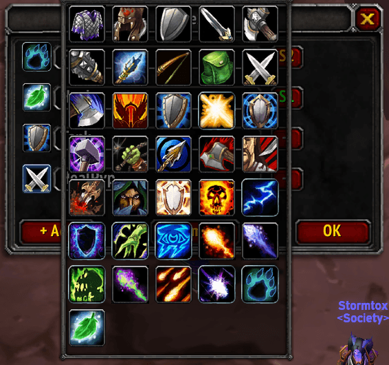 Thumbnail Custom icons select with class specs and generics