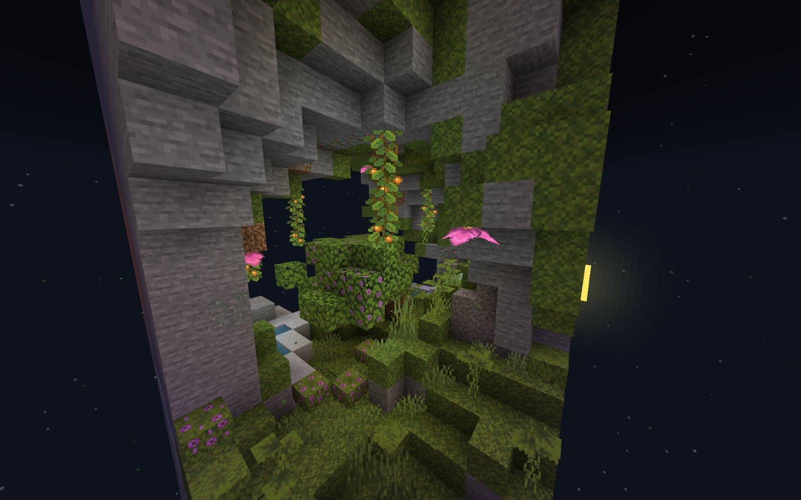Lush cave