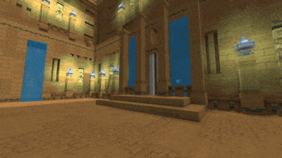 Shows an ancient elevator