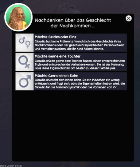 Nachdenken über das Geschlecht der Nachkommen /// Thinking about the gender of offspring