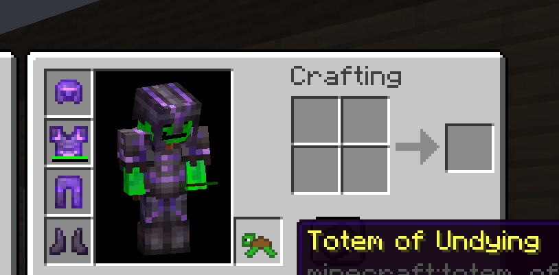 The new Turtle Totem in the inventory