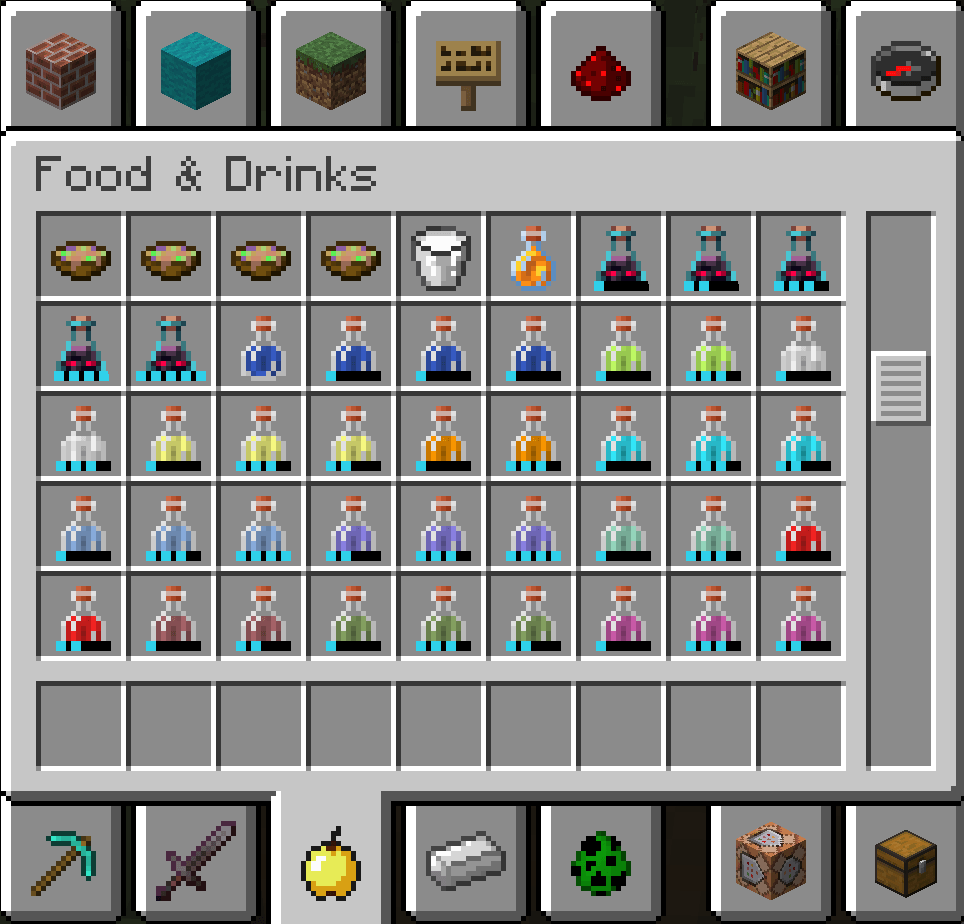 LPBC Bar Potions In Inventory