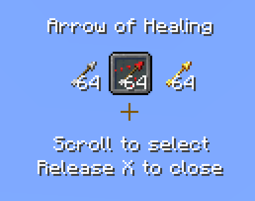 Thumbnail Opened by holding X while holding a ranged weapon and compatible ammo is stored in the pouch
