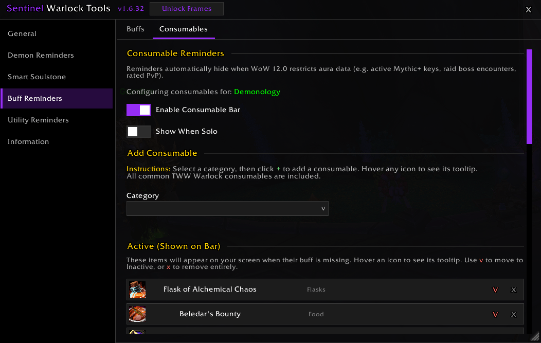 Thumbnail Warlock Buff Reminders