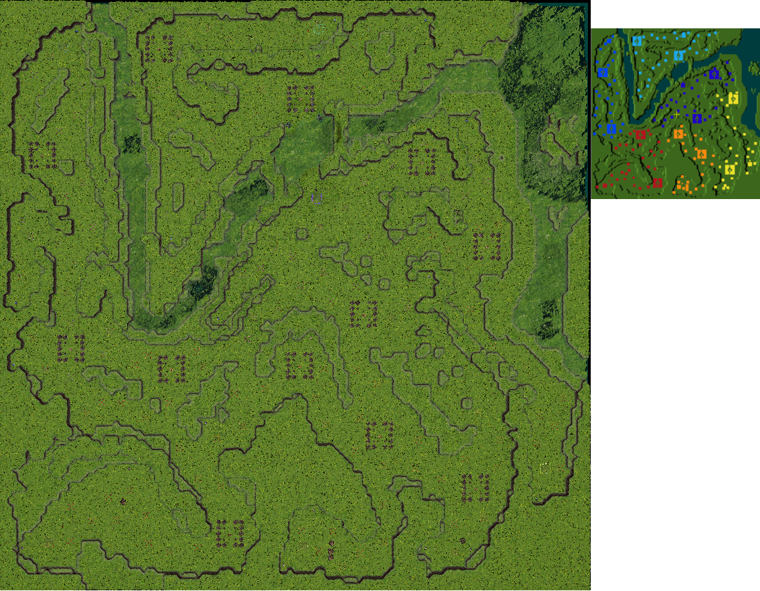 The Battle of the Plains Map Birds Eye View