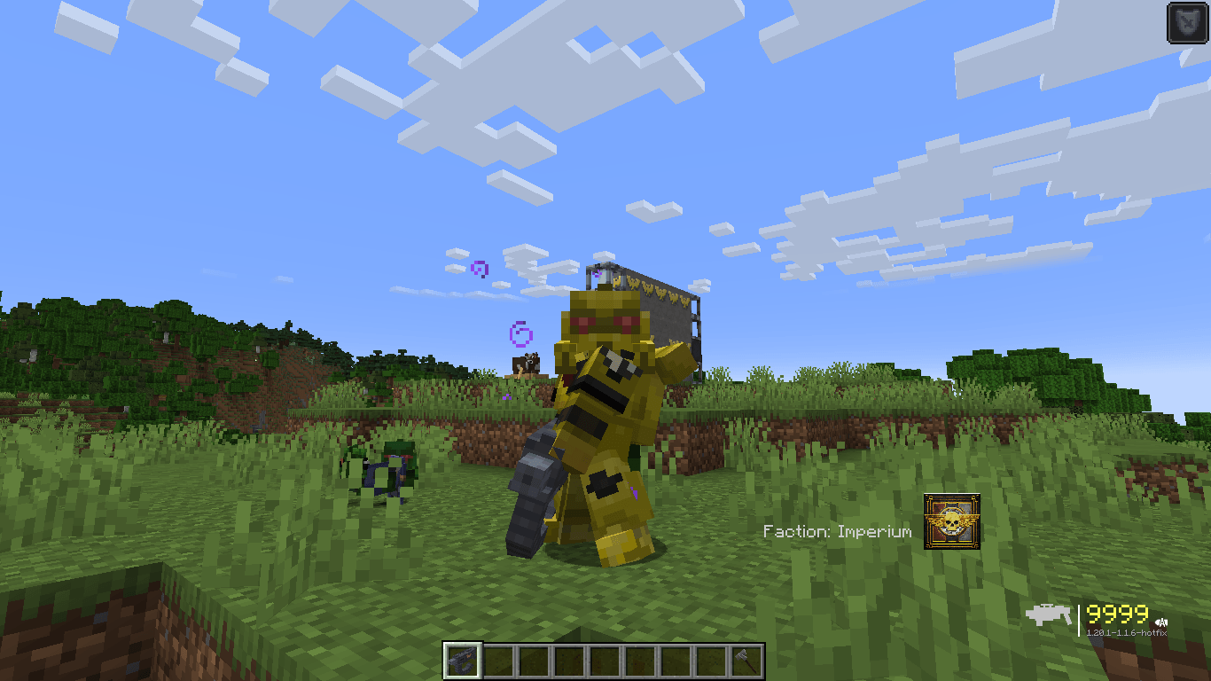 An image of an imperial fist armor from Hammercraft wielding a heavy bolter
