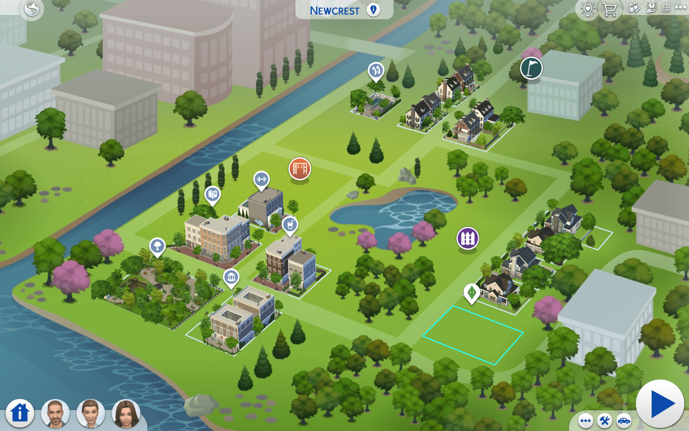 Newcrest Map