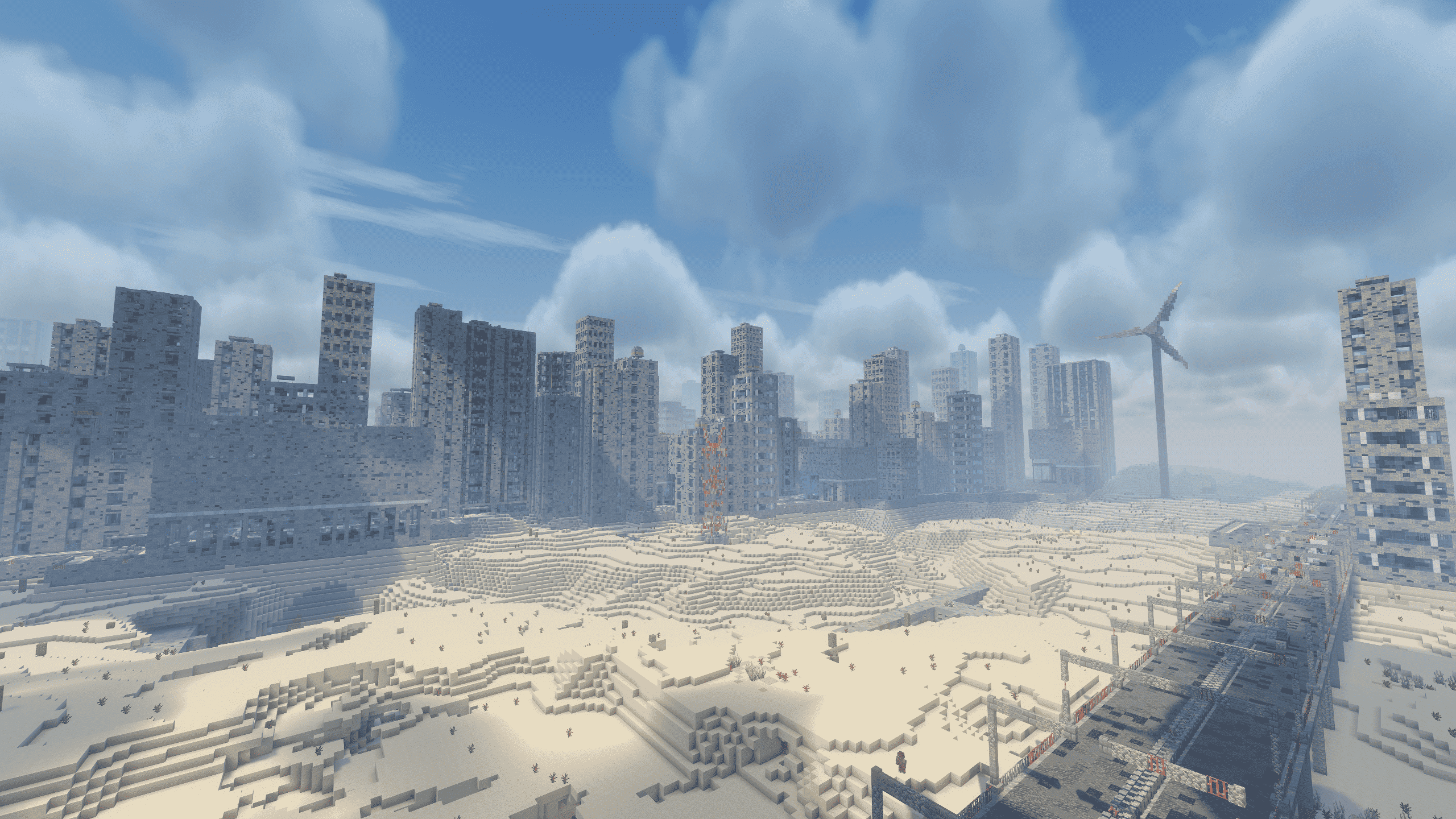 City with Solas Shaders and the Tall Buildings Profile