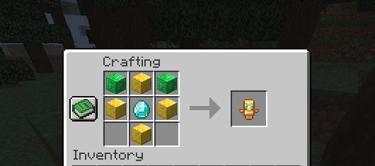 The crafting recipe of the Totem of undying