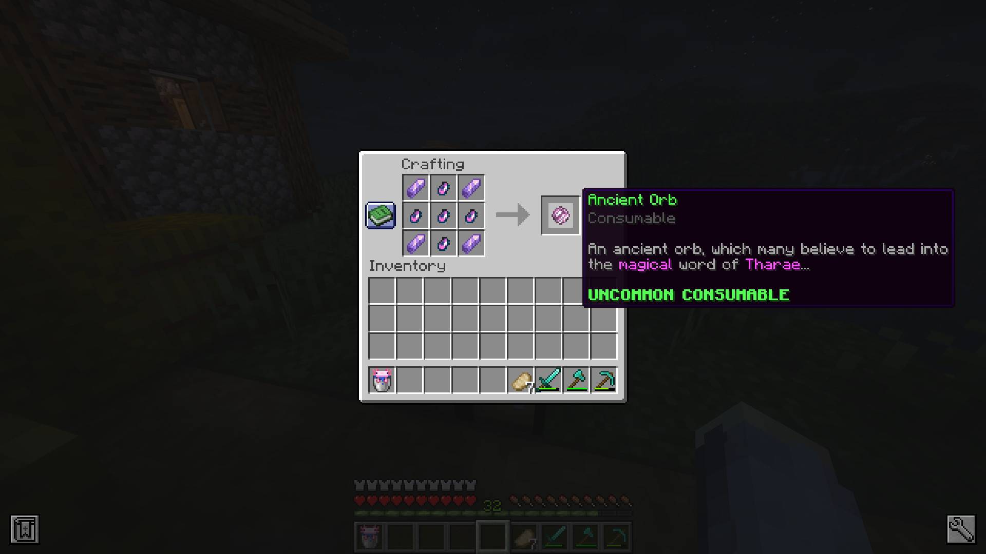 Craft the Ancient Orb to start your journey!