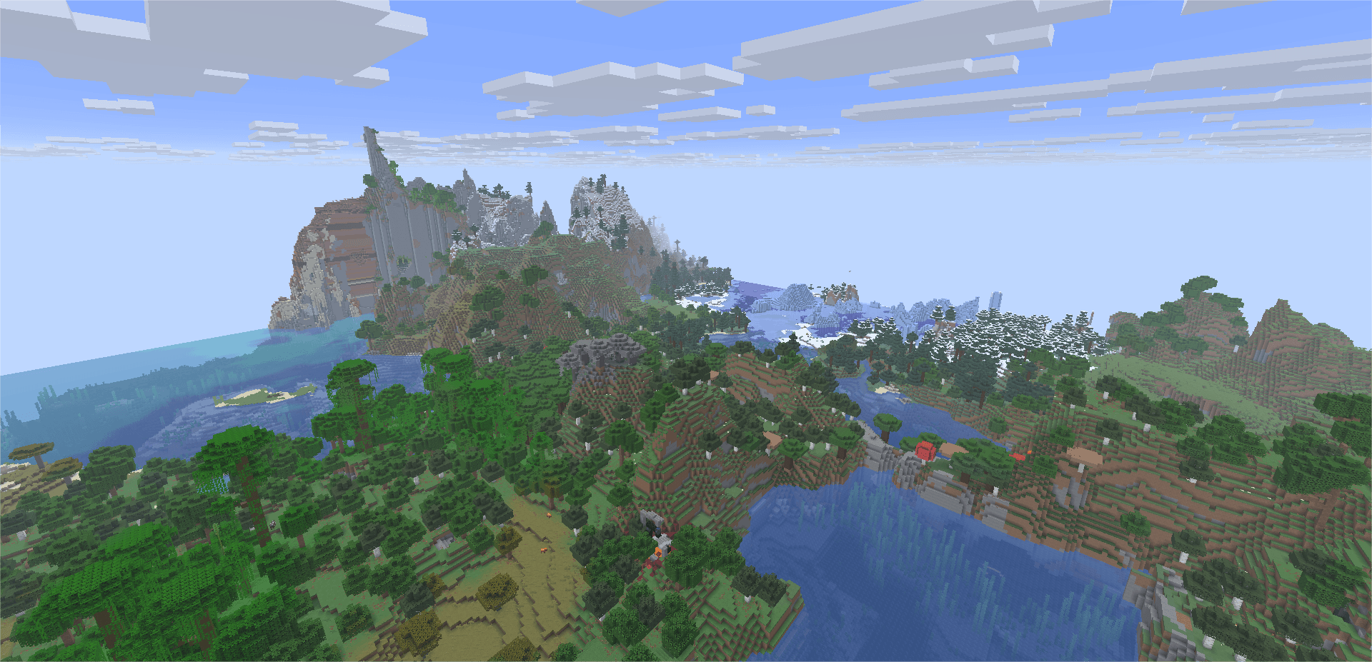 Thumbnail In the game, the biomes have been made much smaller.