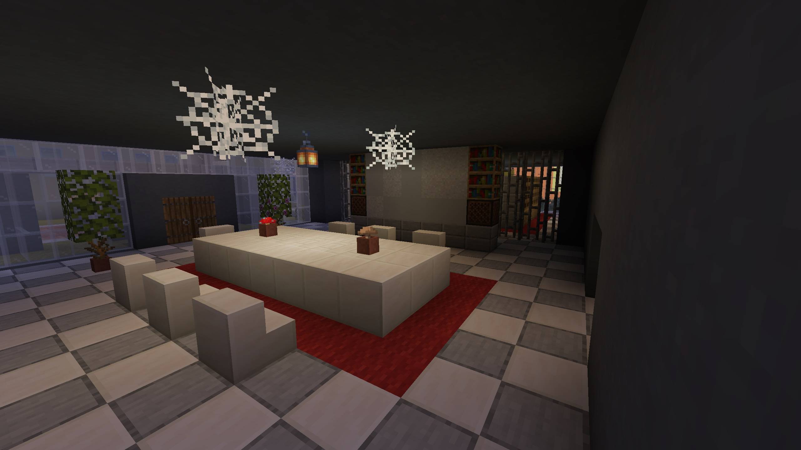 Many buildings' interior parts are much more detailed.