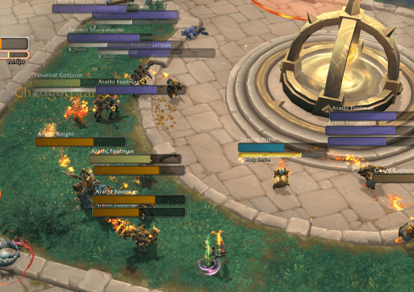 Thumbnail Enemies re-coloured according to default colour scheme. Orange plates indicate threat (danger).