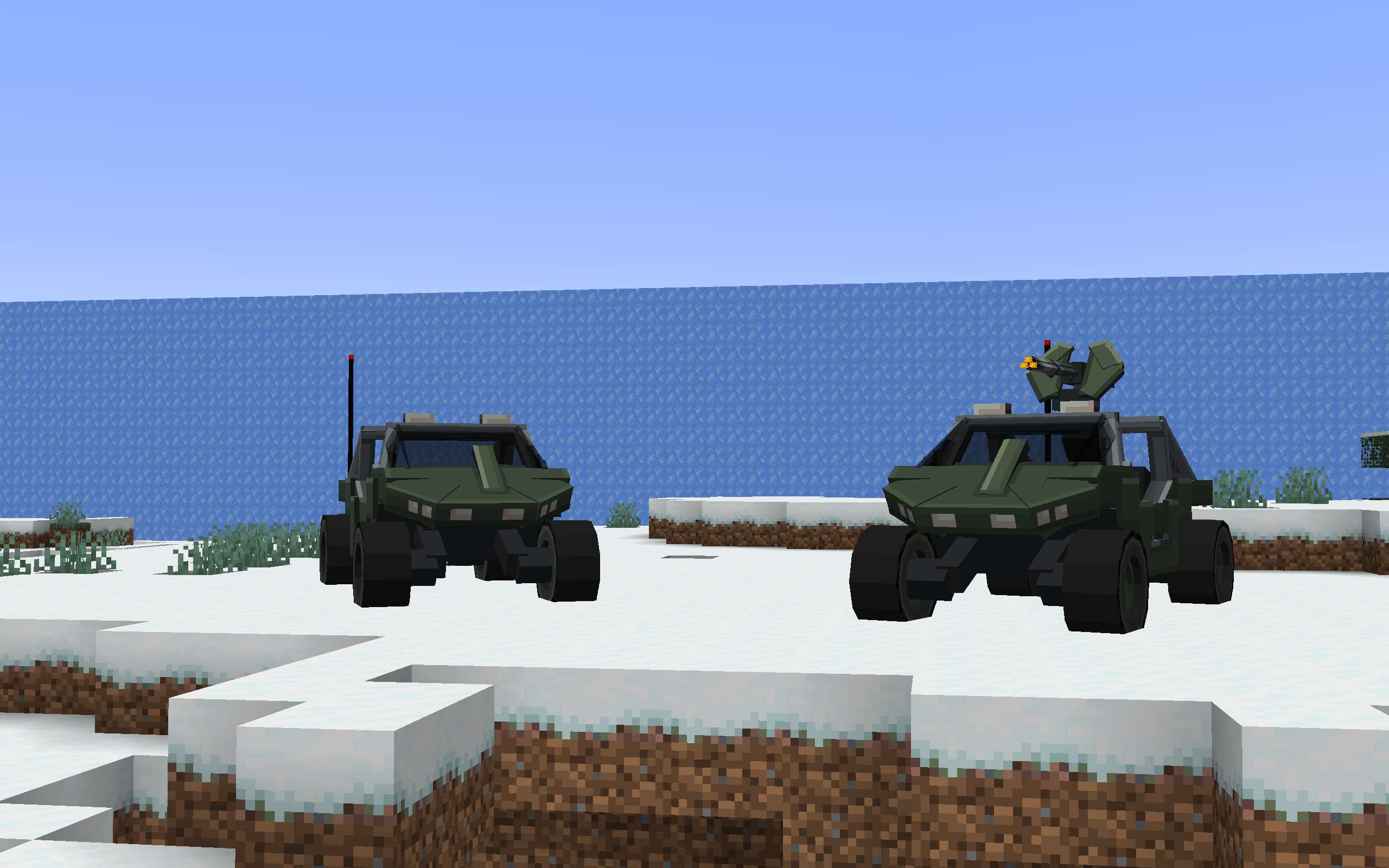 Thumbnail Two warthog vehicles