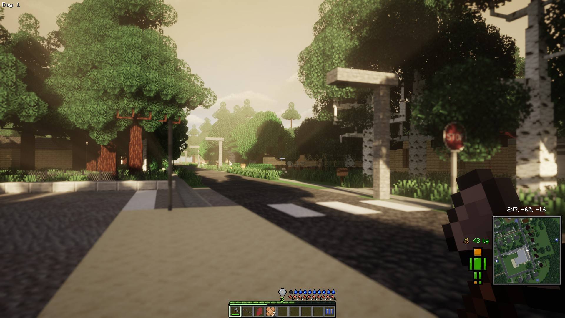 Screenshot taken from the official modpack map (available on the Discord server).