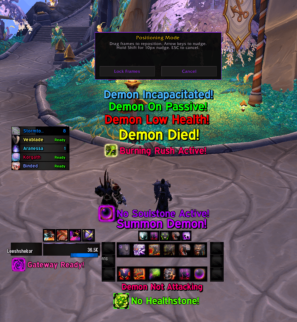 Warlock Unlock UI