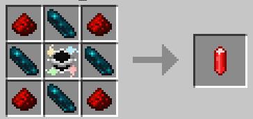 Recipe for Redstone Flux, works with both tiers of converters