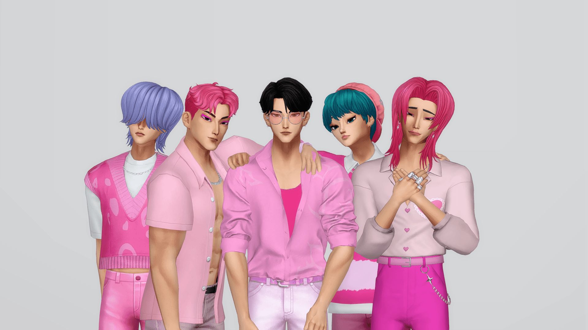 SAJA BOYS POSE PACK #1 || Sims 4 x KPop Demon Hunters