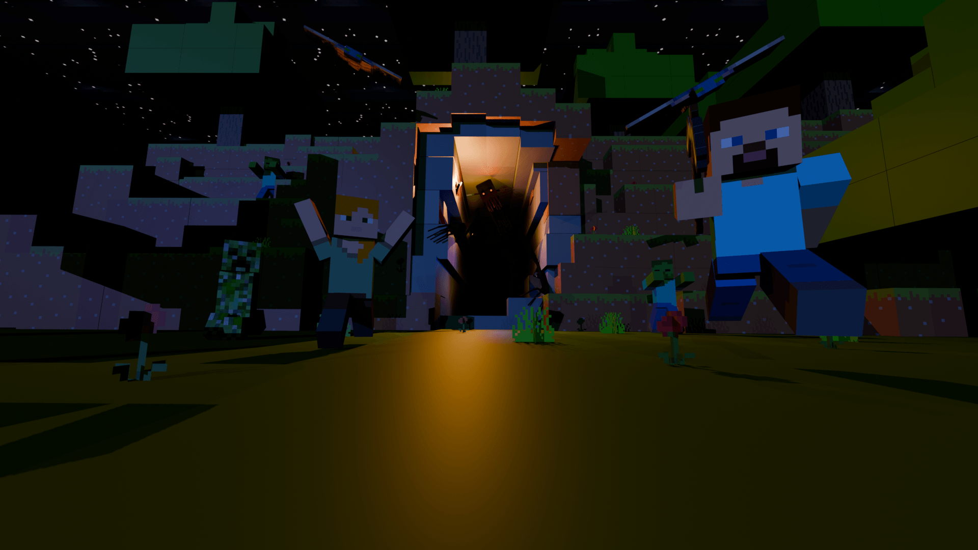 I made this poster in blender!