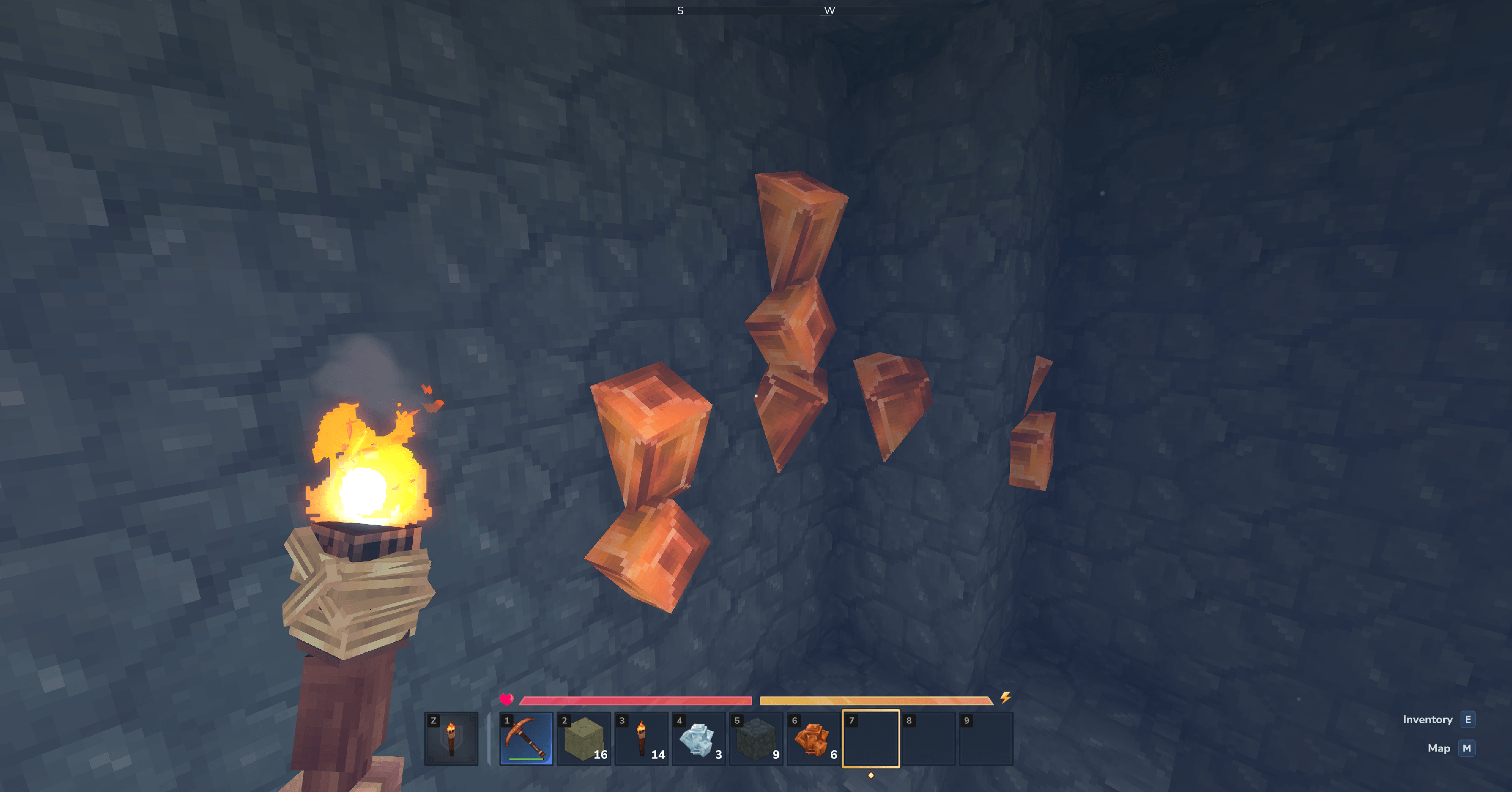 Naturally Generated Topaz Ore Vein